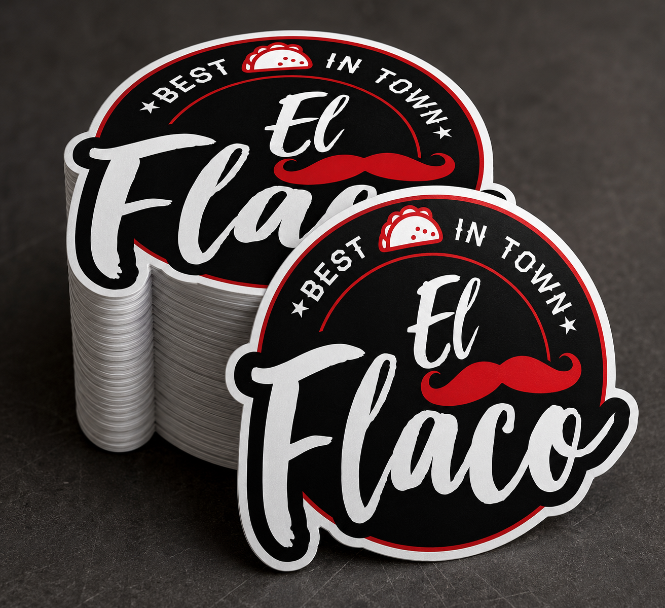Custom logo sticker sample