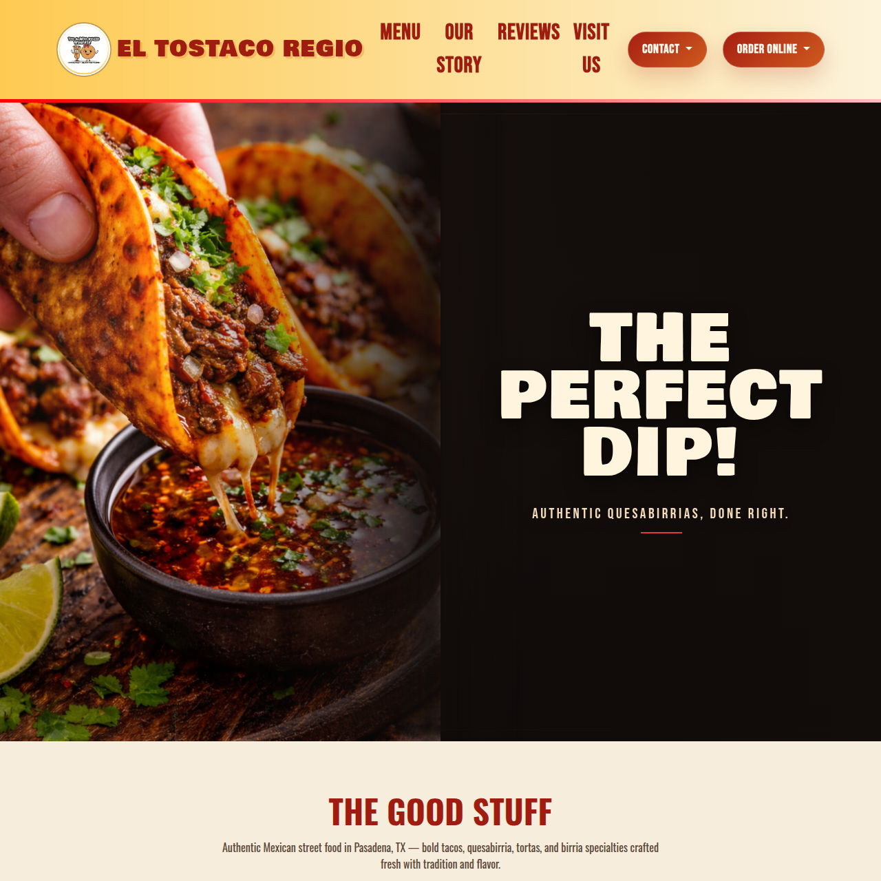 El Tostaco Rego Website