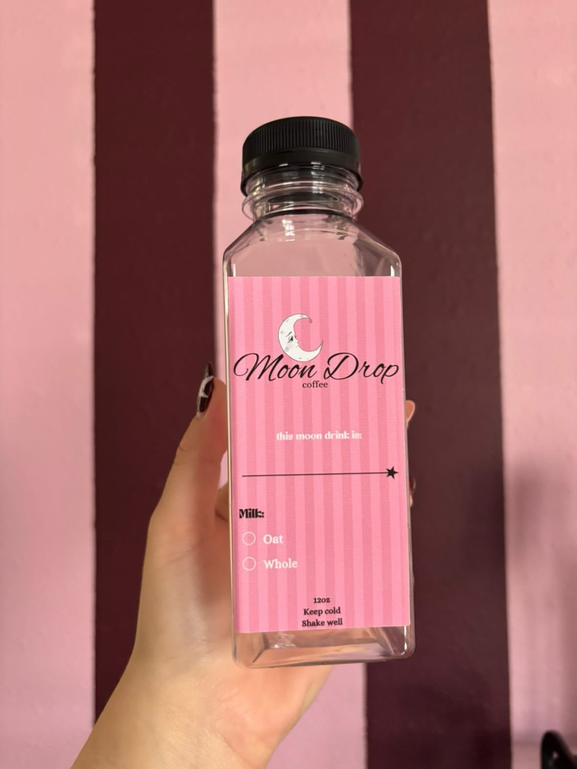 Custom product label sample